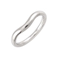 Tiffany & Co Curved Band Ring Pt Platinum
