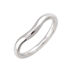 Tiffany & Co Curved Band Ring Pt Platinum