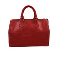 Louis Vuitton Speedy 25 Epi Castilian Red Leather Handbag Gold