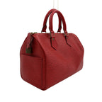 Louis Vuitton Speedy 25 Epi Castilian Red Leather Handbag Gold — view 2
