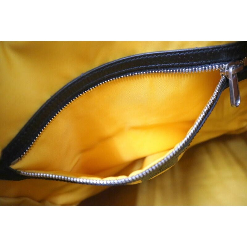 Gucci Off the Grid Backpack Yellow Black Nylon Leather — view 7