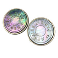 Hermes Serie Earrings Black Shell Aq7174