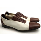 Gucci Shoes Business Men Cotton Canvas Leather Off White — view 2