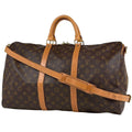 Louis Vuitton Keepall Bandouliere 50 Boston Bag Monogram Brown