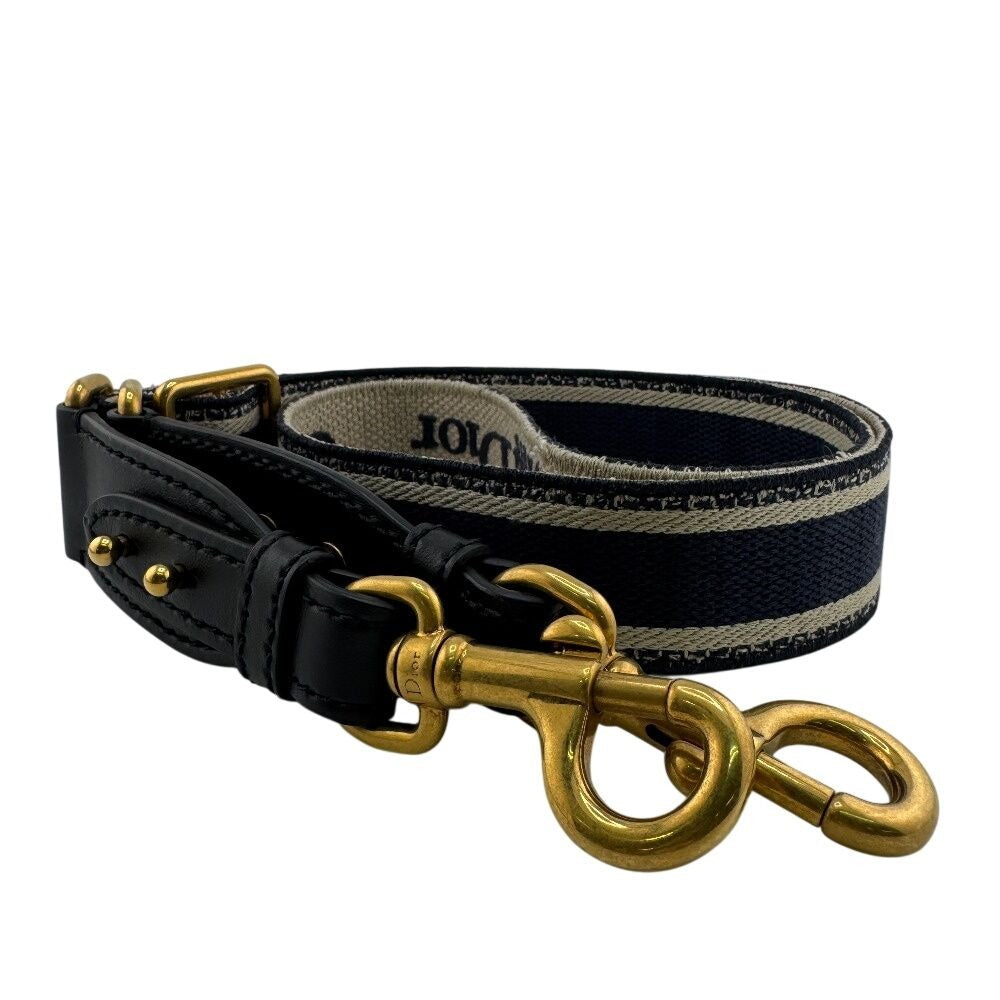 Dior Christian Embroidered Shoulder Strap Navy