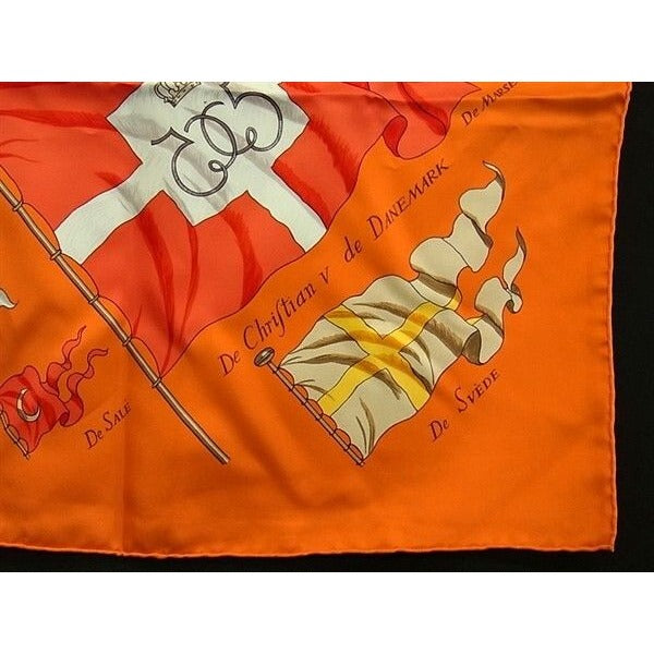 Hermes Scarf Carre 90 Multicolor Silk Pavois Flag — view 4