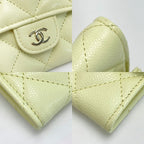Chanel Quilted Classic Flap Long Wallet Ap0241 Light Yellow — view 7