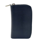 Louis Vuitton Zippy Coin Purse Taiga Ardoise Leather Black Wallet Silver