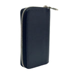 Louis Vuitton Zippy Coin Purse Taiga Ardoise Leather Black Wallet Silver — view 2