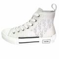 Dior Oak League High Top Sneakers Cut Shoes Logo Trotter 38 White
