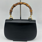 Gucci Bamboo Mini Bag Calf Leather Black Gold — view 2