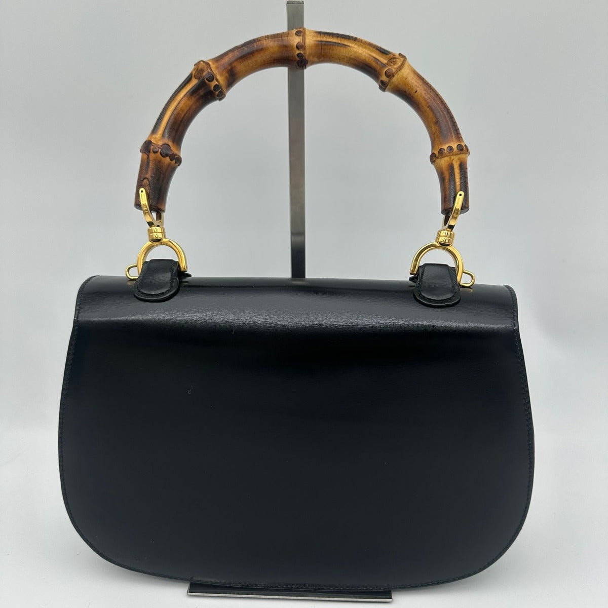 Gucci Bamboo Mini Bag Calf Leather Black Gold — view 2