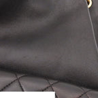 Chanel Backpack Quilted Chain Drawstring Black Gold Lambskin — view 6