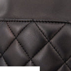 Chanel Backpack Quilted Chain Drawstring Black Gold Lambskin — view 7