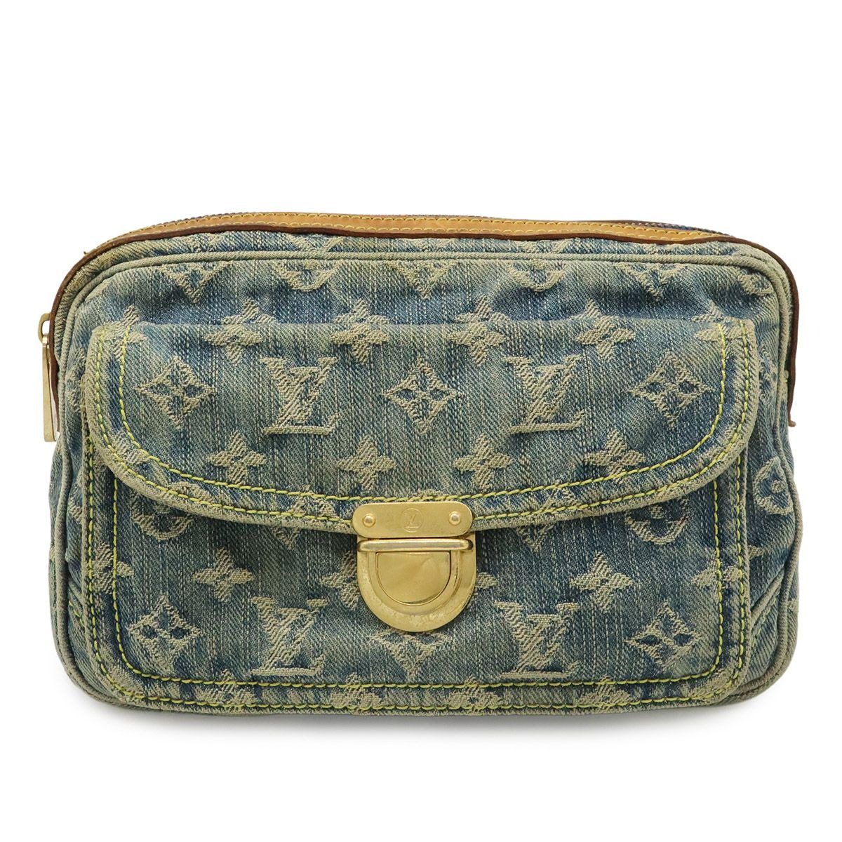 Louis Vuitton Monogram Denim Bum Bag Blue