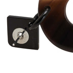 Hermes ISM Stud Brown Pink Silver Hardware Buffalo Horn Metal — view 4