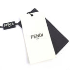 Fendi Strap Canvas Leather Logo Checkered Pattern Shoulder Gray — view 9