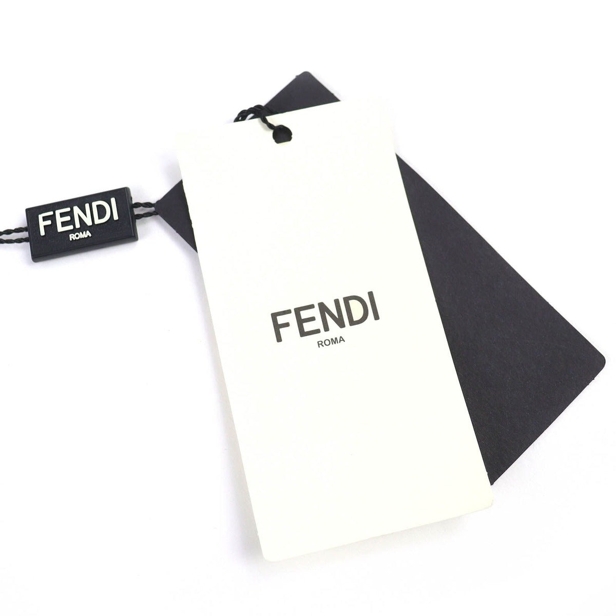 Fendi Strap Canvas Leather Logo Checkered Pattern Shoulder Gray — view 9