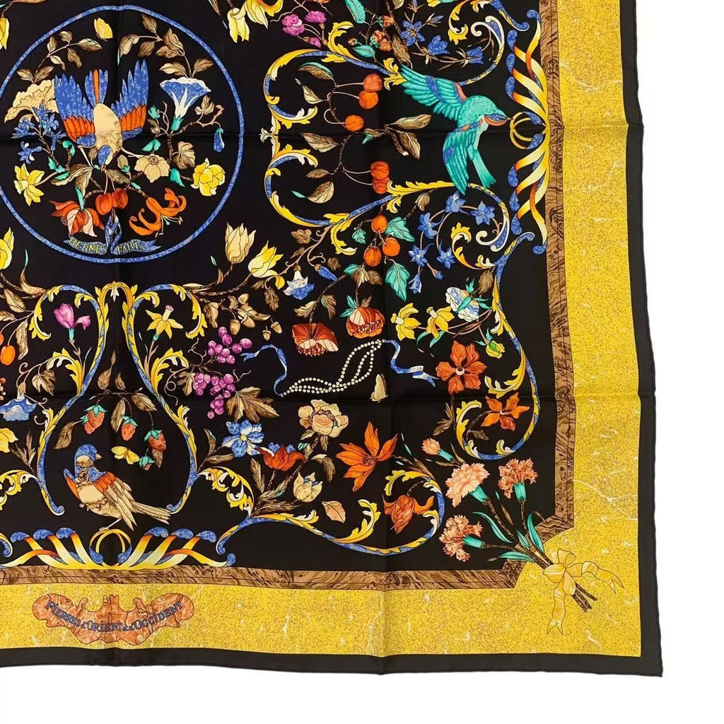 Hermes Carre 90 Pierres D' Orient Et Occident Oriental Stone and Western — view 5