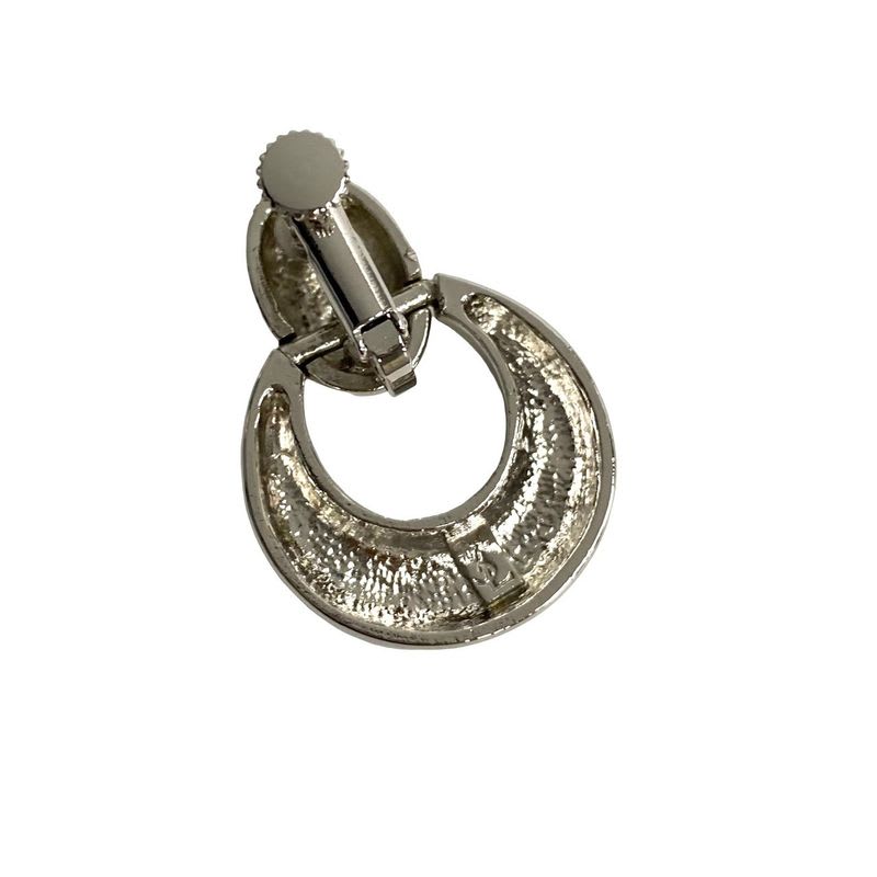 Yves Saint Laurent Hall Earrings Silver Accessories — view 3