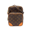 Louis Vuitton Amazon Monogram Leather Brown Light Shoulder Bag Gold