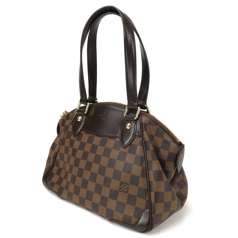Louis Vuitton Handbag Shoulder Verona Damier Ebene Leather Goldhardware