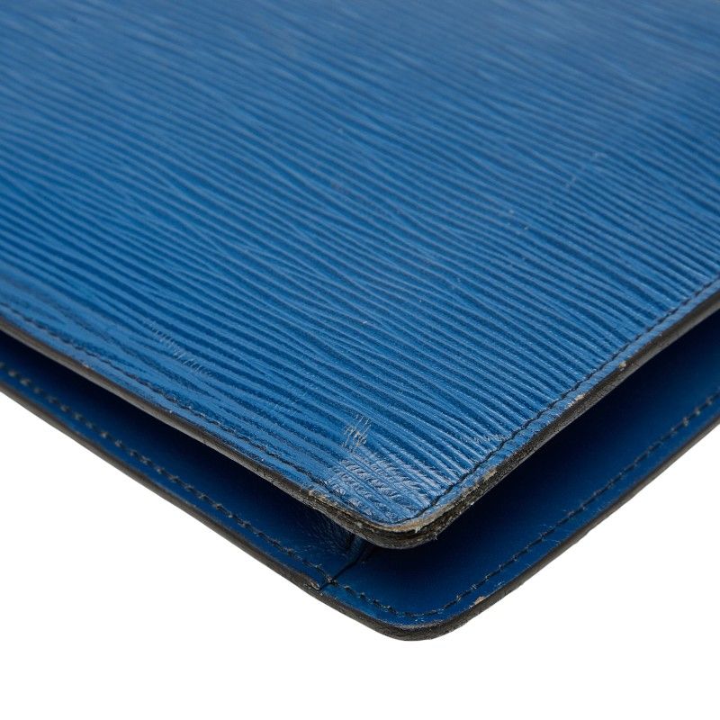 Louis Vuitton Epi Montaigne 27 Second Bag Clutch Toledo Blue Leather — view 6