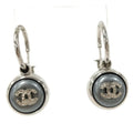 Chanel Earrings CC Logo Plated Blue