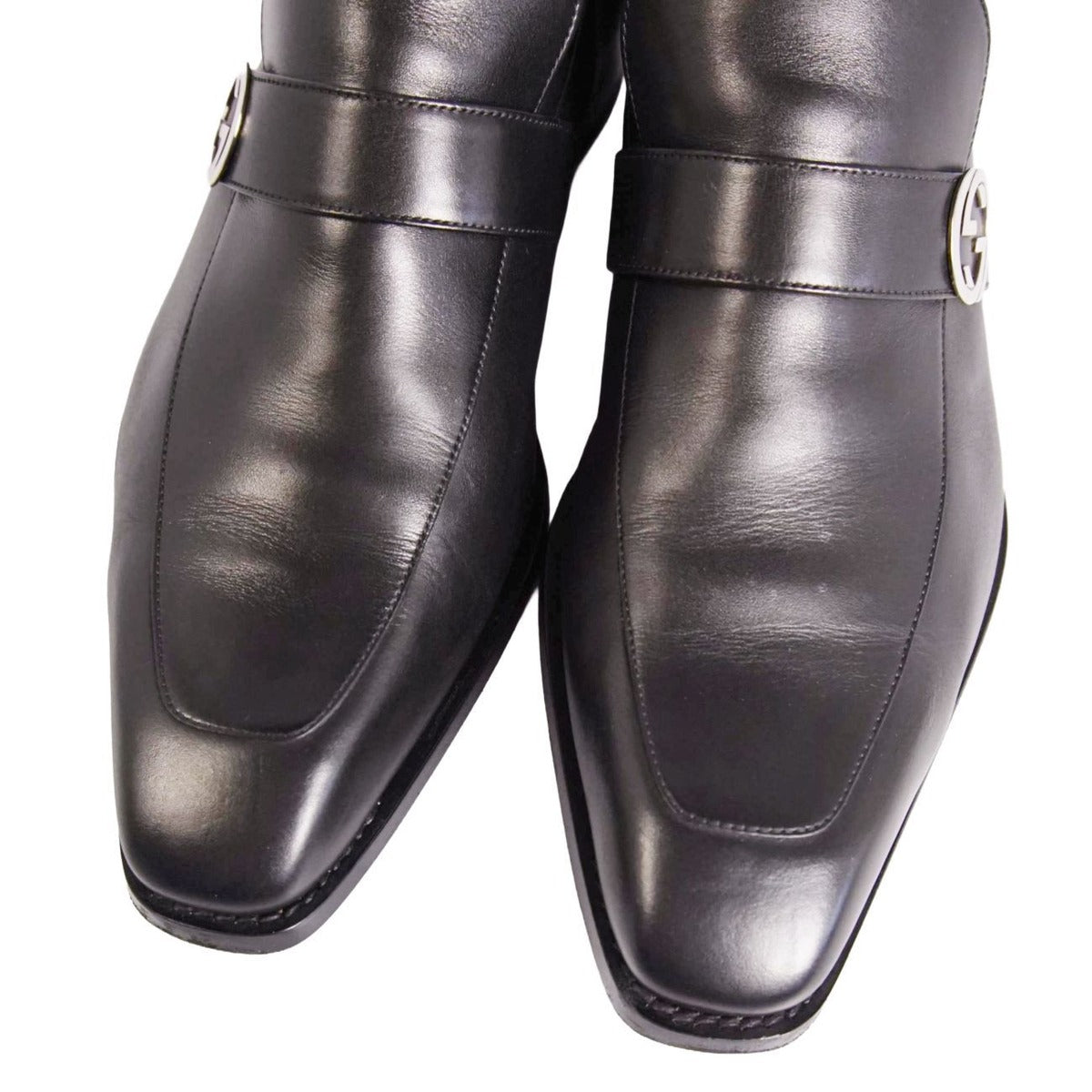 Gucci Loafers Business Shoes Interlocking Leather — view 3
