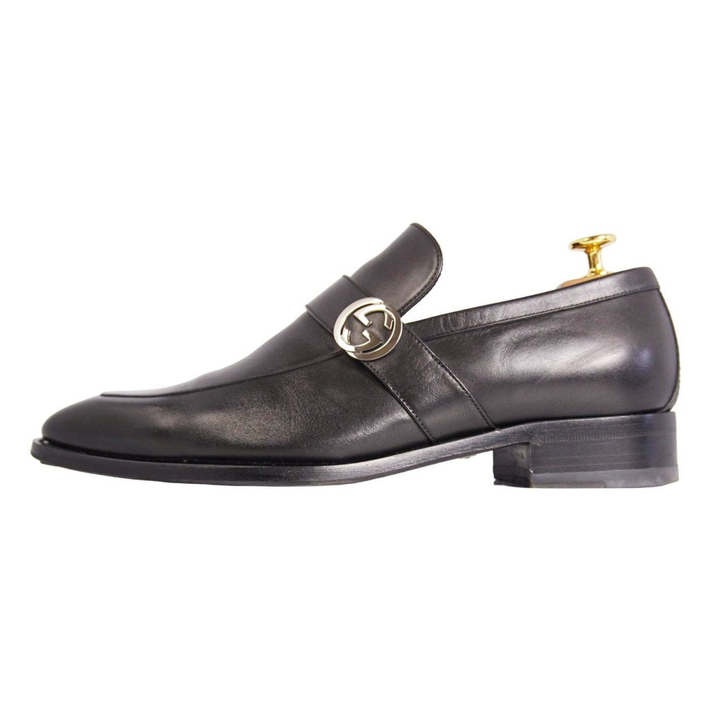 Gucci Loafers Business Shoes Interlocking Leather — view 7
