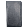 Louis Vuitton Epi Card Holder Cles Di Black Leather Long Wallet