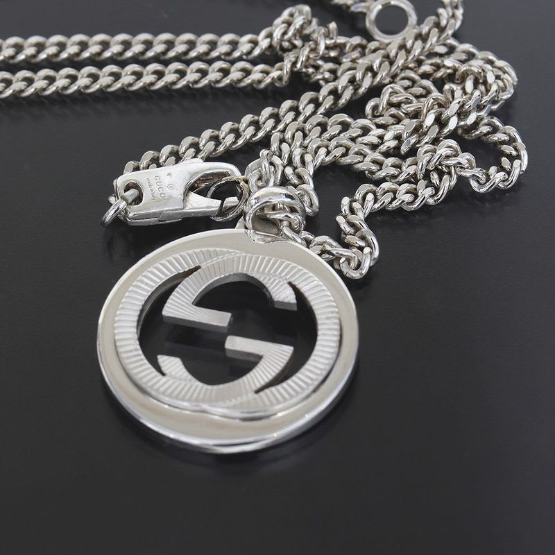 Gucci Necklace Interlocking Silver 925 55 cm E1357 — view 2