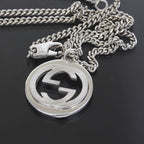Gucci Necklace Interlocking Silver 925 55 cm E1357 — view 2