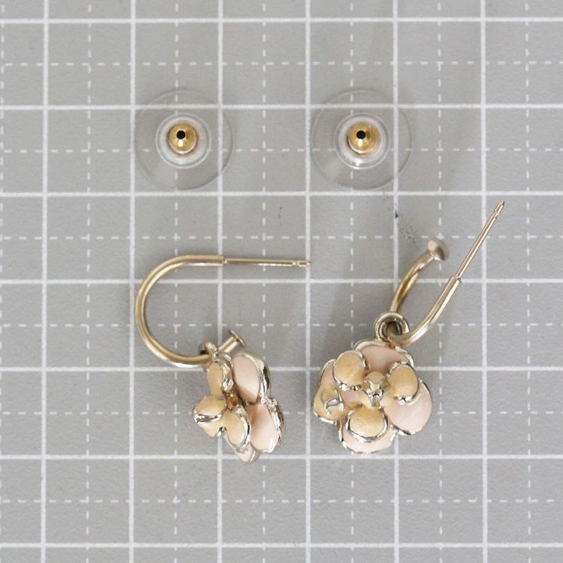 Chanel CC Mark Camellia Earrings 08 P 2008 E1542 — view 6