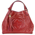 Gucci Soho Interlocking Leather 2-Way Handbag Red