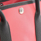 Hermes Tote Garden Party TPM Rose Azale Verlefonce Canvas Leather — view 8