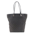 Gucci GG Canvas 002 Leather Tote Shoulder Hand Black