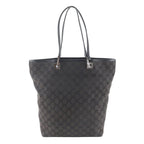 Gucci GG Canvas 002 Leather Tote Shoulder Hand Black