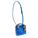 Dior Lady Metallic Shoulder Bag Blue — view 2