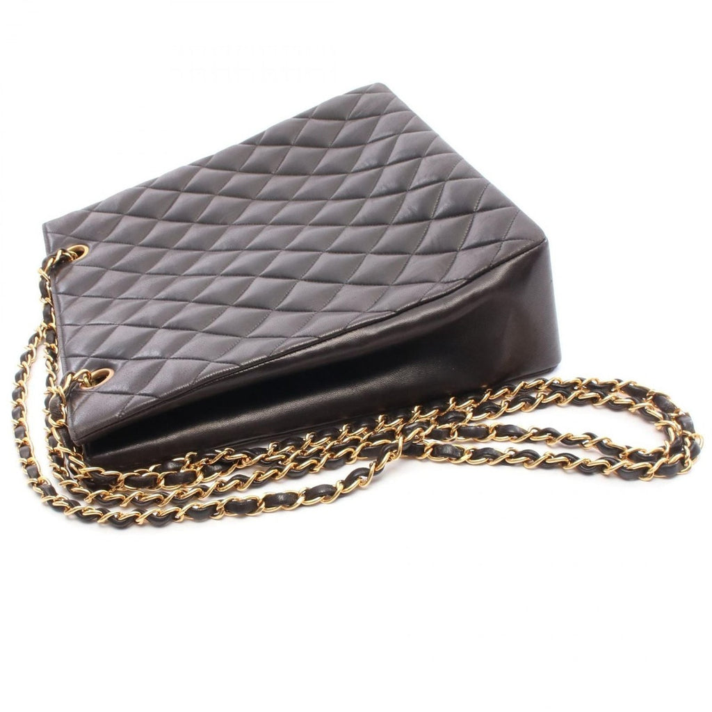 Chanel Tote Bag Quilted Black Lambskin Paris Limited — view 8