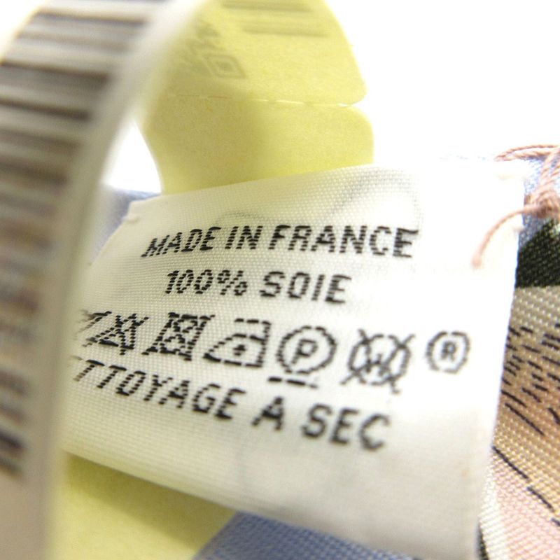Hermes Twilly Story Scarf Silk Blue Pale Rose Vert 2502 — view 4