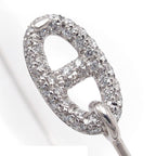 Hermes Ronde Chaine D'ancre Bangle White Gold 18k Diamond Bracelet — view 5