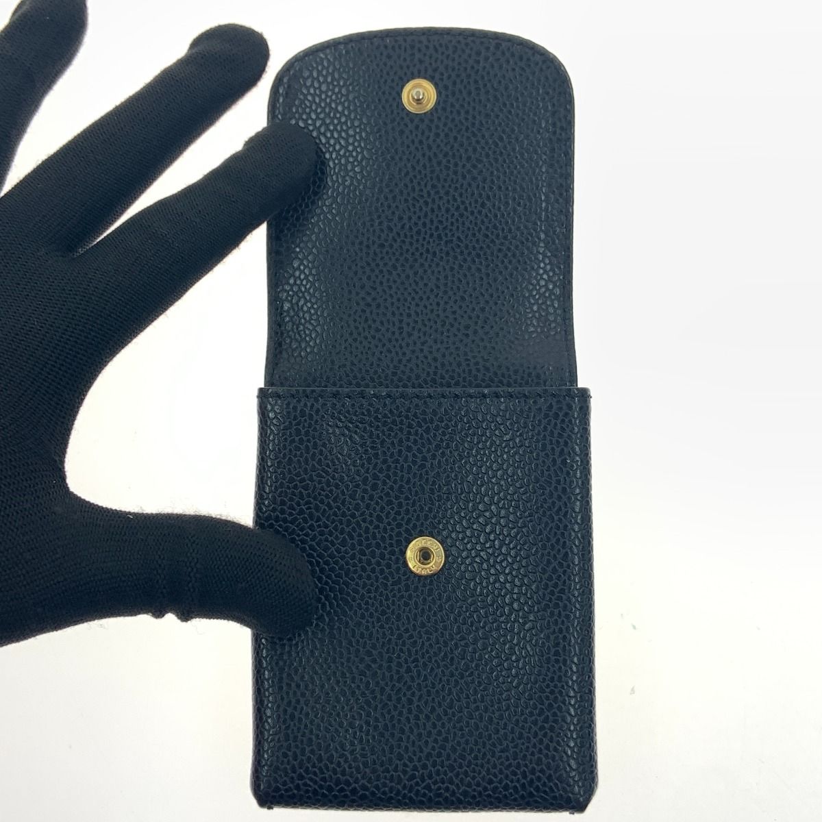 Chanel Caviar Leather Iqos Case Cigarette Black — view 5