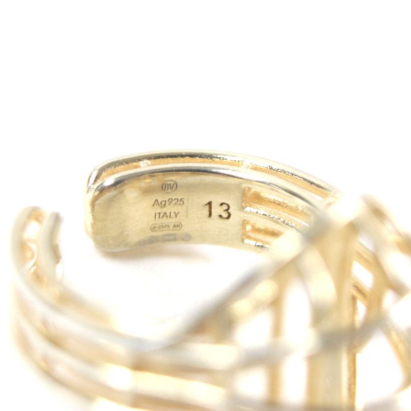 Bottega Veneta 3 D Wire Ring AG 925 Gold 13 — view 8