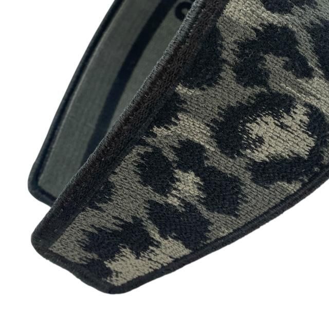 Christian Dior Oblique Headband Hair Accessory Leopard Gray Black Canvas — view 9