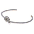 Celine Knot Bangle Bracelet Silver M