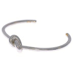 Celine Knot Bangle Bracelet Silver M