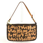 Louis Vuitton Shoulder Bag Pochette Monogram Graffiti Canvas Orange