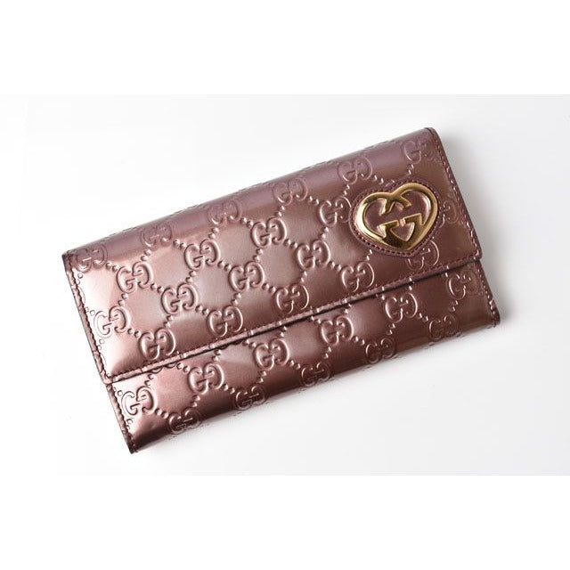 Gucci Wallet Long GG Pattern Heart-shaped Interlocking G Metallic — view 2