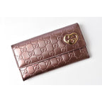 Gucci Wallet Long GG Pattern Heart-shaped Interlocking G Metallic — view 2